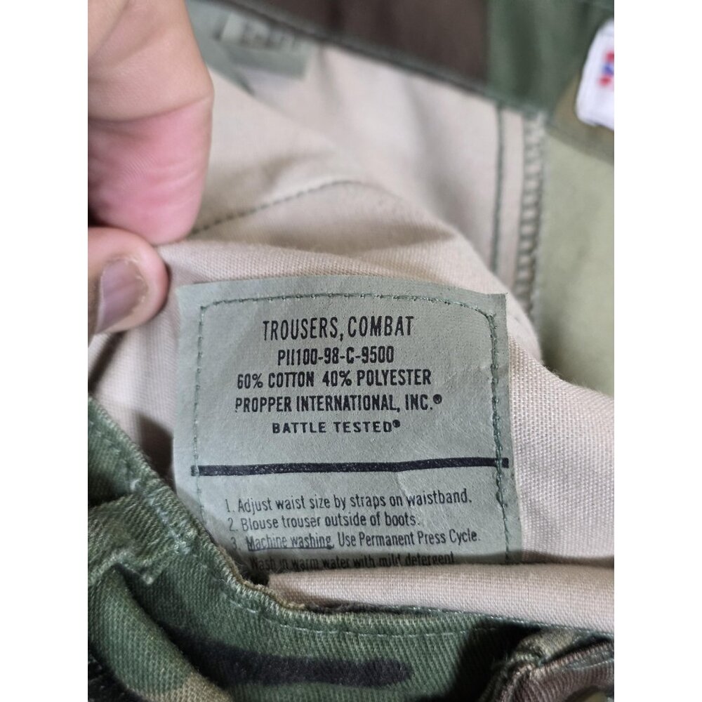 Vintage Propper BDU Pants Mens ST Woodland Camo Combat Cargo Military 90s - Picture 16 of 16